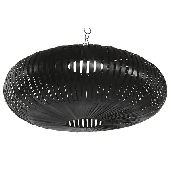 Lampskärm Home ESPRIT Svart Bambu 80 x 80 x 30 cm
