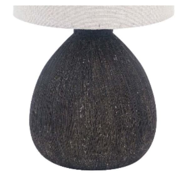 Bordslampa Versa Svart Keramik 14 x 28 x 14 cm