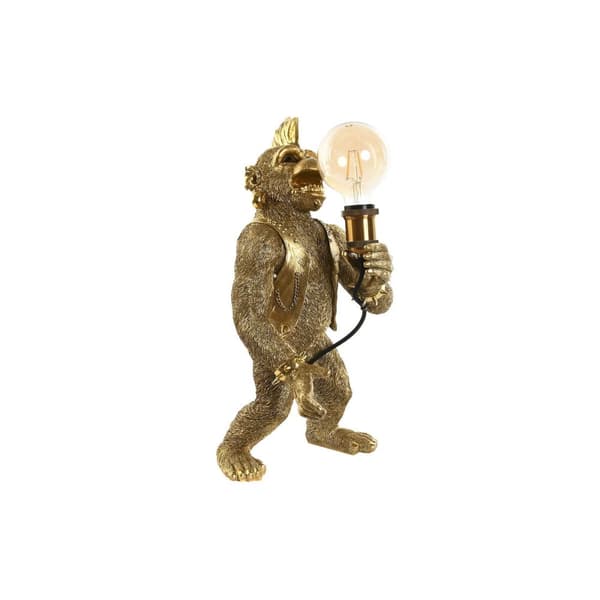 Bordslampa Home ESPRIT Gyllene Harts 50 W 220 V 25 x 24 x 48 cm (2 antal) Guld