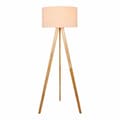 Miniatyrbild 3 av 3: Golvlampa EDM 32159 50 x 150 cm Trä Tyg E27