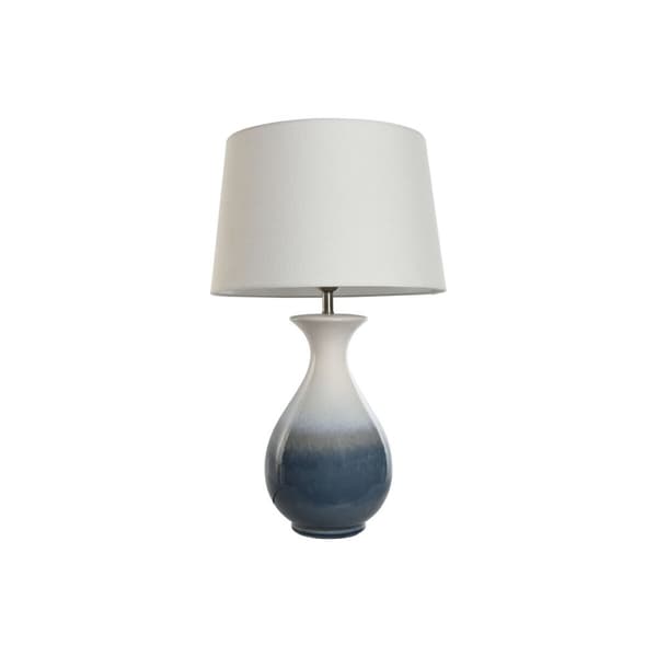 Bordslampa Home ESPRIT Dvobarvna Keramik 50 W 220 V 40 x 40 x 70 cm