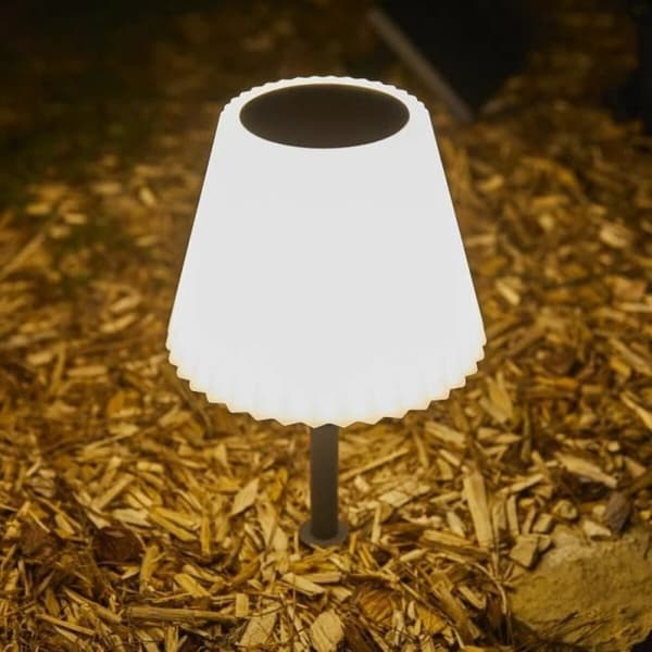 Bordslampa Lumisky Lady Spike Bouffant Vit Metall