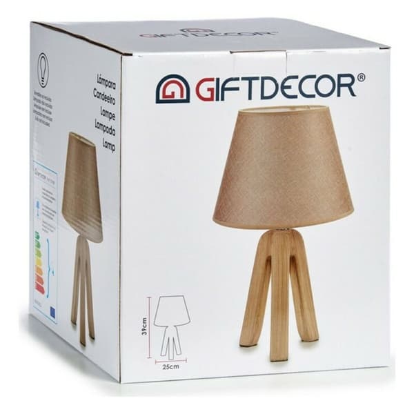 Bordlampe Keramikk 25 x 39 x 25 cm - Grå