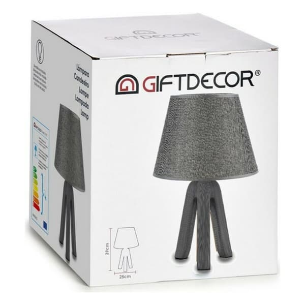 Bordlampe Keramikk 25 x 39 x 25 cm - Grå