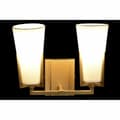 Miniatyrbillede 2 af 4: Væglampe DKD Home Decor Krystal Gylden Metal Polyester Hvid (30 x 18 x 23 cm)
