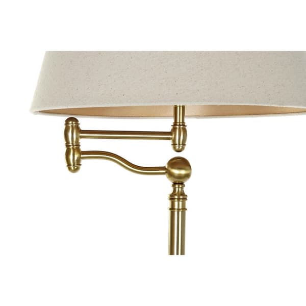Gulvlampe DKD Home Decor Beige Gylden Metal Polyester (41 x 41 x 160 cm)