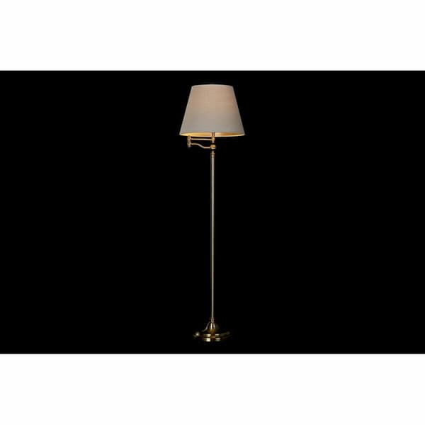 Gulvlampe DKD Home Decor Beige Gylden Metal Polyester (41 x 41 x 160 cm)