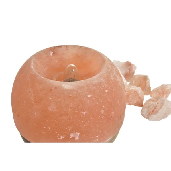 Lysdekoration DKD Home Decor Salt Orange 15 W 16 x 16 x 18 cm