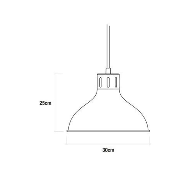 Loftslampe EDM 32111 Loftslampe Metal 60 W (30 x 25 cm)