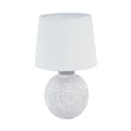 Miniatyrbillede 1 af 2: Bordlampe Versa Hvid Keramik 18 x 30 x 18 cm
