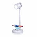 Miniatyrbillede 3 af 6: LED-lampe med højttaler og trådløs oplader Grundig Hvid 15 W 76 Lm Ø 12 x 34 cm Plastik 3-i-1