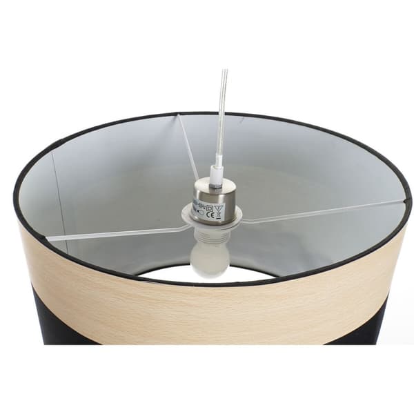 Taklys DKD Home Decor Hvit Svart Flerfarget Sølv Naturell Metall 50 W Scandi 220 V 30 x 40 cm 38 x 38 x 25 cm (2 enheter)