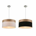 Miniatyrbilde 1 av 3: Taklys DKD Home Decor Hvit Svart Flerfarget Sølv Naturell Metall 50 W Scandi 220 V 30 x 40 cm 38 x 38 x 25 cm (2 enheter)