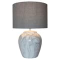 Miniatyrbilde 5 av 5: Bordlampe DKD Home Decor Læret Keramikk Grå Hvit (38 x 38 x 58 cm)
