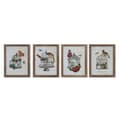 Miniatyrbilde 3 av 3: Maleri DKD Home Decor 34 x 2 x 44 cm Bur Shabby Chic (4 Deler)