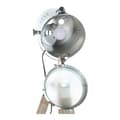 Miniatyrbilde 4 av 9: Gulvlampe DKD Home Decor Metall Tre Sølv Lysebrun Stativ (66 x 66 x 142 cm)
