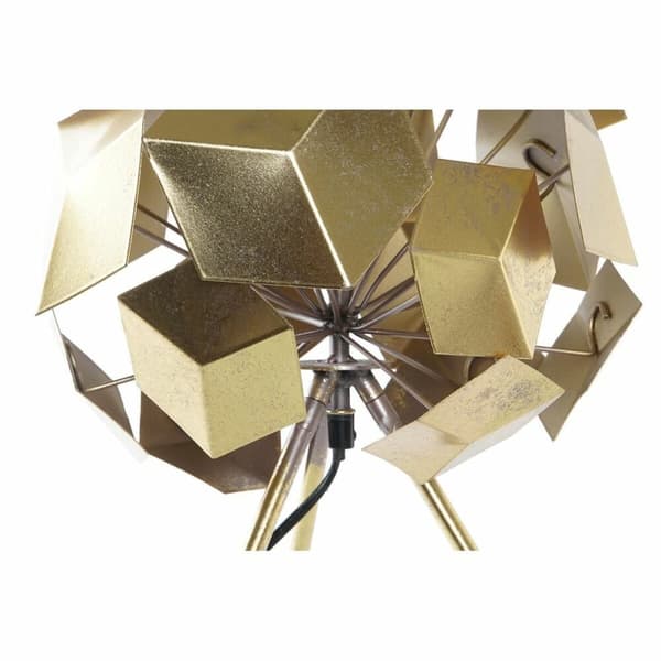 Bordlampe DKD Home Decor Gyllen 220 V 50 W Moderne Geometrisk (29 x 29 x 45 cm)