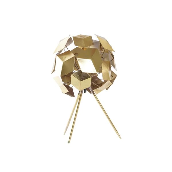 Bordlampe DKD Home Decor Gyllen 220 V 50 W Moderne Geometrisk (29 x 29 x 45 cm)