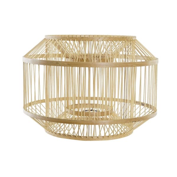 Lampeskjerm DKD Home Decor Naturell Bambus 40 x 40 x 28 cm