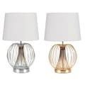 Miniatyrbilde 1 av 2: Bordlampe DKD Home Decor 32.5 x 32.5 x 52 cm Metall Hvit 220 V 50 W (2 enheter)