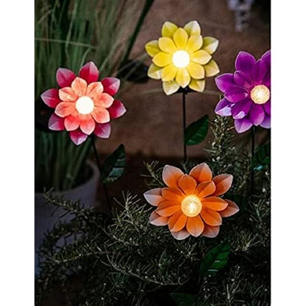 Solcellelys Lumineo 11 x 6 x 49,5 cm Solar Blomster