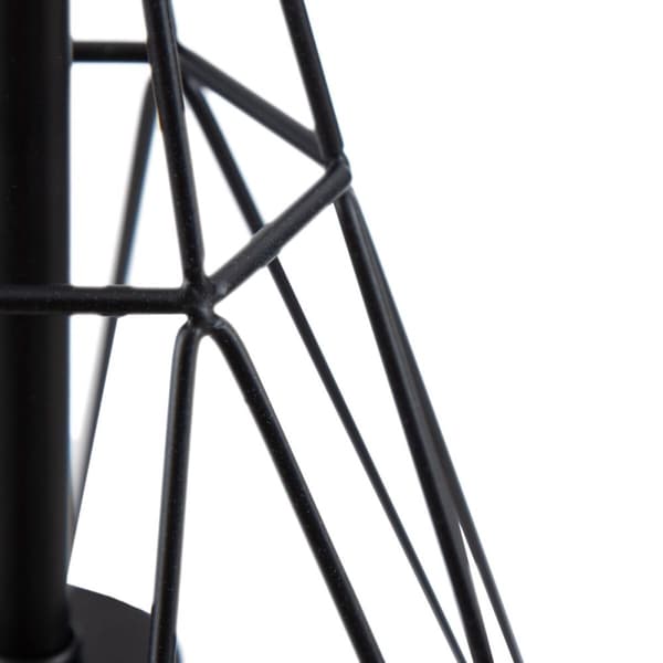Taklys Svart Metall 26 x 26 x 46 cm