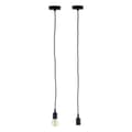 Miniatyrbilde 4 av 4: Taklys 60 W 220-250 V Svart Plast (6 enheter)