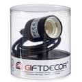 Miniatyrbilde 2 av 4: Taklys 60 W 220-250 V Svart Plast (6 enheter)