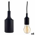 Miniatyrbilde 1 av 4: Taklys 60 W 220-250 V Svart Plast (6 enheter)