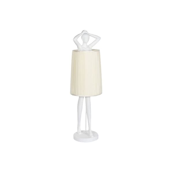 Gulvlampe Home ESPRIT Hvit Harpiks 50 W 220 V 46 x 41 x 137,5 cm