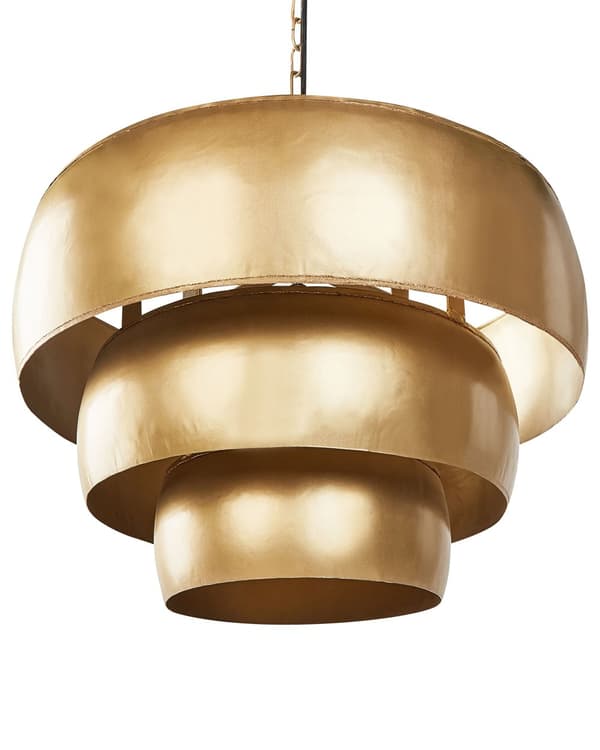 Pendellamper i gullmetall 65 x 151 cm Glamorøs stil Håndlaget belysning Taklampe