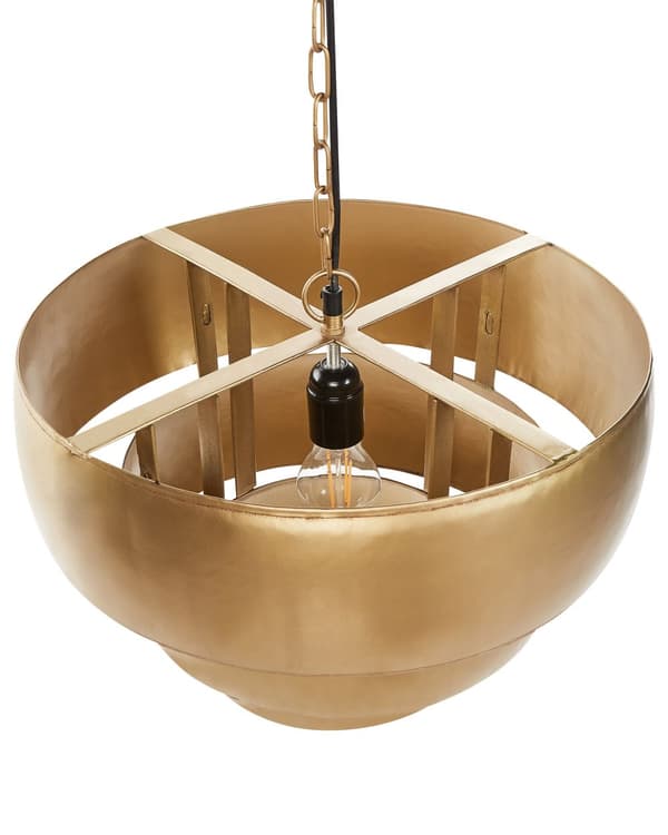 Pendellamper i gullmetall 65 x 151 cm Glamorøs stil Håndlaget belysning Taklampe