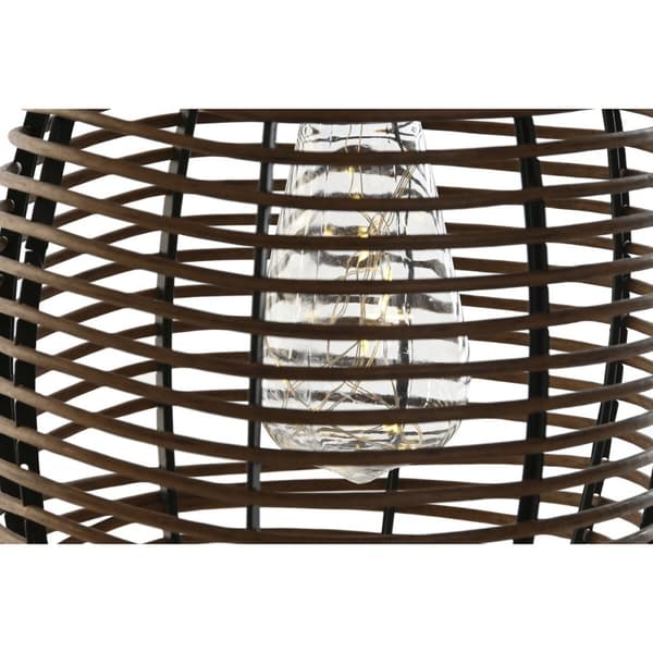 Auringonottolamppu DKD Home Decor Ruskea Musta Bambu Rottinki 22 x 22 x 39 cm