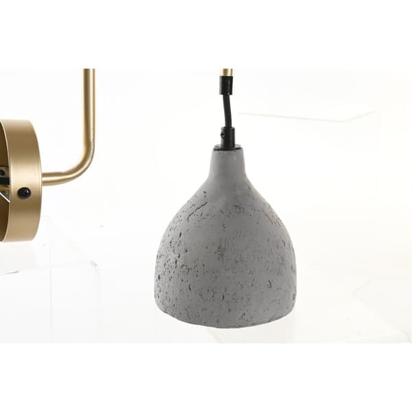 Seinälamppu DKD Home Decor 14 x 27 x 26 cm Metalli Sementti Tumman harmaa 220 V 50 W Moderni (2 osaa)