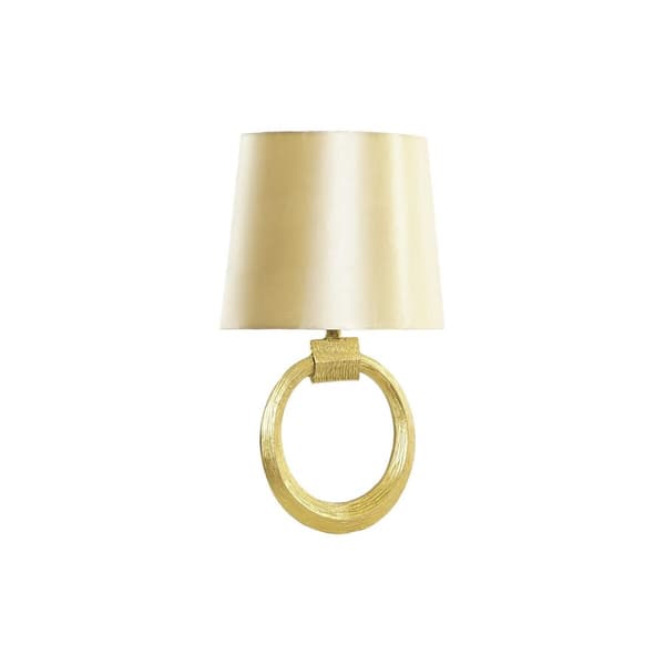Seinälamppu DKD Home Decor Kullattu Polyesteri Alumiini 220 V 50 W Moderni (36 x 16 x 60 cm) Kulta