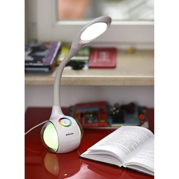 Pöytälamppu Activejet AJE-RAINBOW RGB Valkoinen 80 Muovinen 6 W 230 V