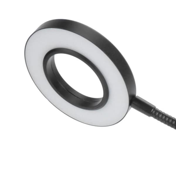USB LED-bordslampa Läsning Justerbar Clip-on Dimbar för Tattoo Beauty (svart)-CHD