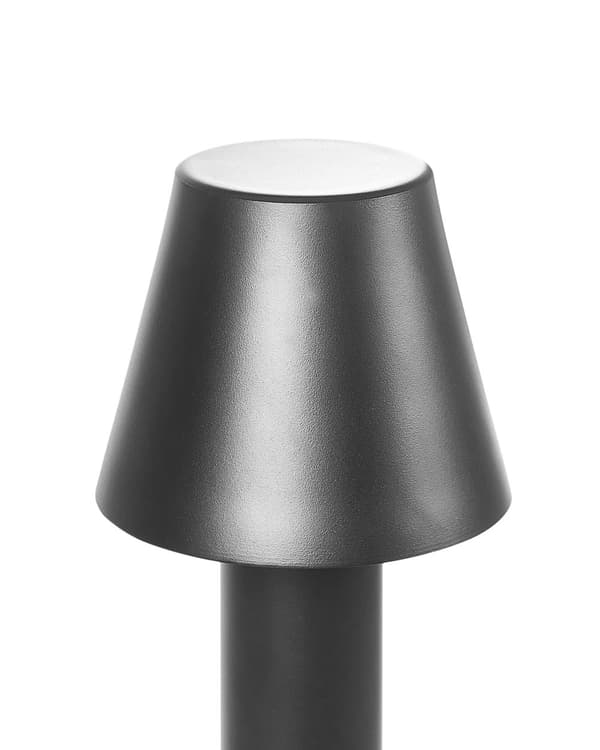 Pylväsvalaisin musta alumiini ⌀ 12 x 60 cm LED-valo ulos pyöreä moderni tyyli