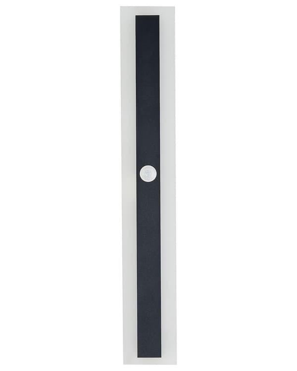 Utomhus LED-vägglampa Svart 80 cm Stål Akryl med rörelsesensor Modern design