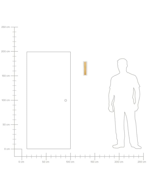 Utomhus LED-vägglampa Guld 30 cm Stål Akryl Modern design