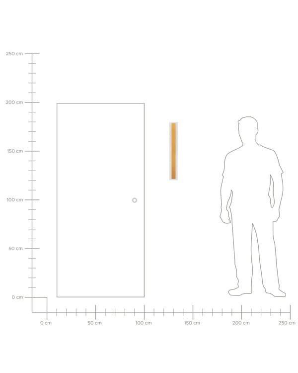 Utomhus LED-vägglampa Guld 60 cm Stål Akryl Modern design