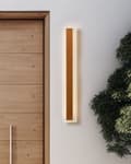 Miniatyrbild 2 av 7: Utomhus LED-vägglampa Guld 60 cm Stål Akryl Modern design