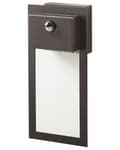 Miniatyrbild 5 av 9: Utomhus LED Vägglampa Lampa Svart Sconce Metall Järn Glas Matt med Rörelsesensor Modern Design Uteplats Trädgård