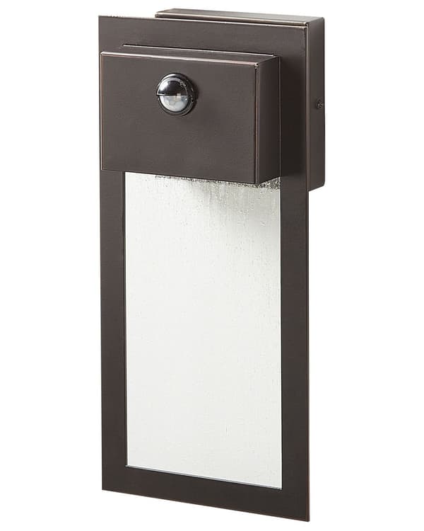 Utomhus LED Vägglampa Lampa Svart Sconce Metall Järn Glas Matt med Rörelsesensor Modern Design Uteplats Trädgård