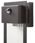 Miniatyrbild 6 av 9: Utomhus LED Vägglampa Lampa Svart Sconce Metall Järn Glas Matt med Rörelsesensor Modern Design Uteplats Trädgård