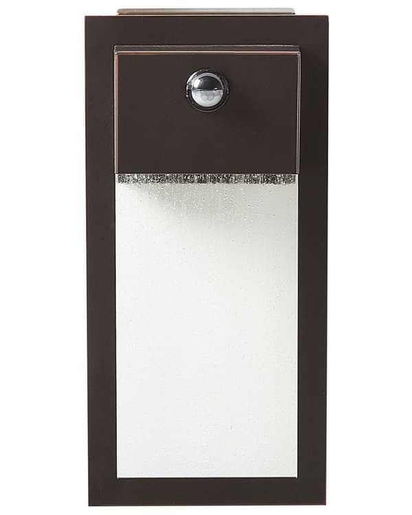 Utomhus LED Vägglampa Lampa Svart Sconce Metall Järn Glas Matt med Rörelsesensor Modern Design Uteplats Trädgård