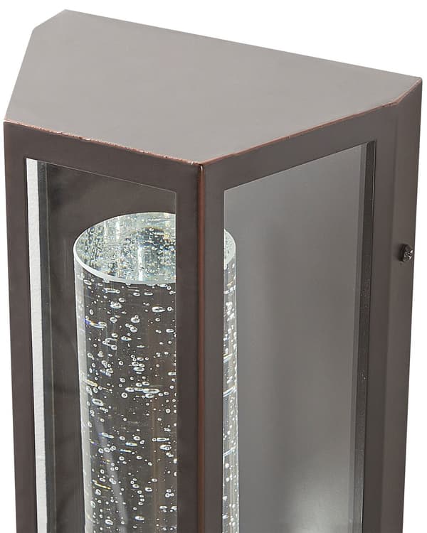 Utomhusvägglampa LED-lampa Brun Järn Glas 33 cm med Rörelsesensor Extern Retro Design Veranda Uteplats Trädgård