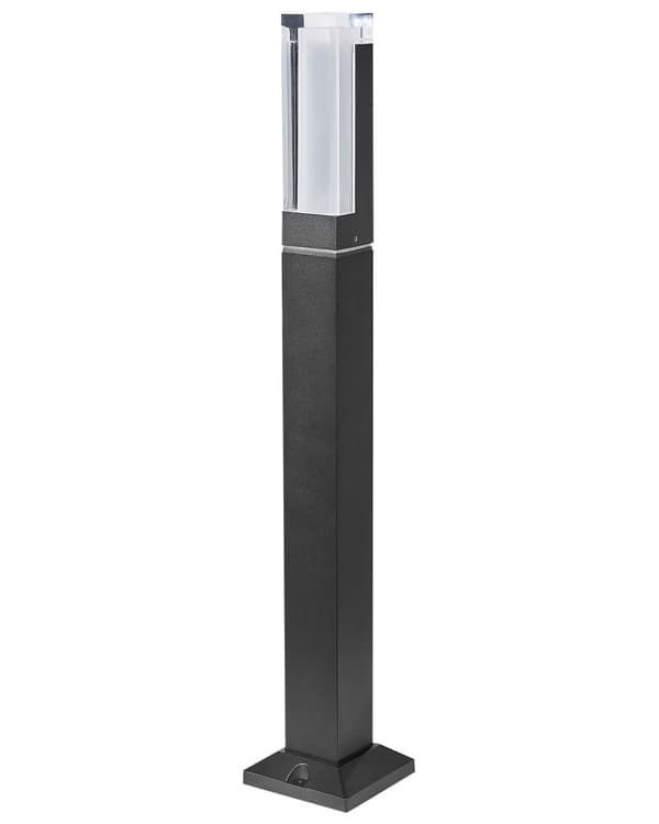 Pullertlampe Svart Aluminium 60 cm LED Stilampe Utendørs Hagebelysning Moderne Design