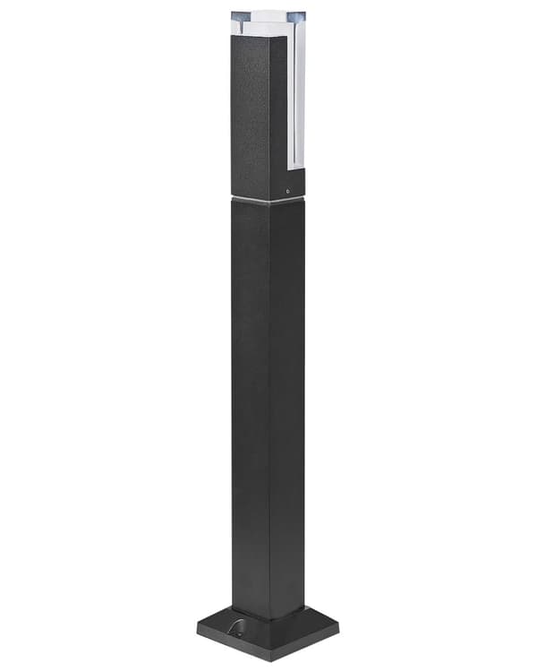 Pullertlampe Svart Aluminium 60 cm LED Stilampe Utendørs Hagebelysning Moderne Design