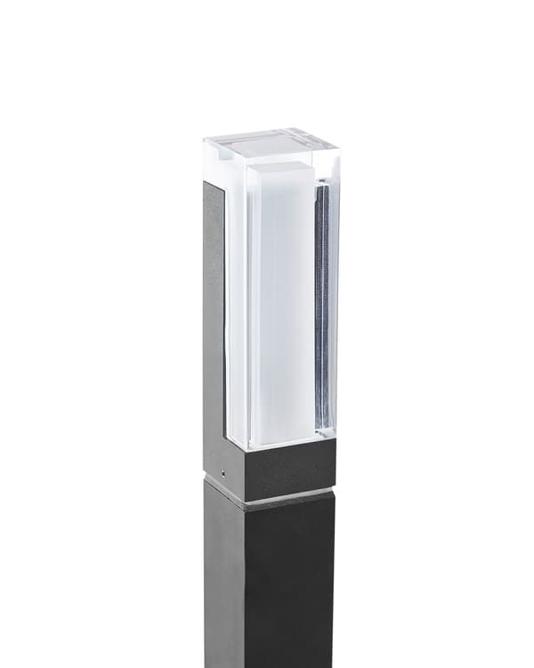 Pullertlampe Svart Aluminium 60 cm LED Stilampe Utendørs Hagebelysning Moderne Design
